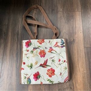 Signare Tapestry Tote, humming bird garden scene